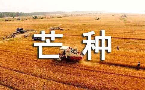 芒種快樂(lè)的祝詞30句精選