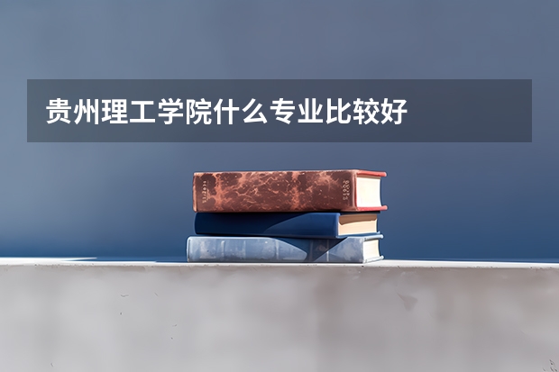 貴州理工學院什么專業(yè)比較好