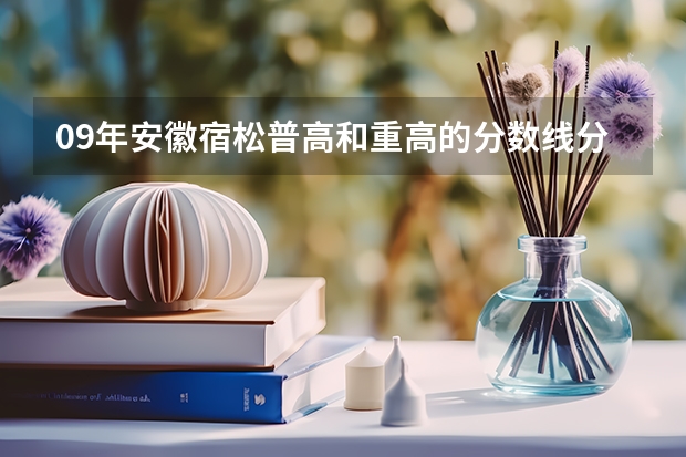 09年安徽宿松普高和重高的分?jǐn)?shù)線分別是多少？
