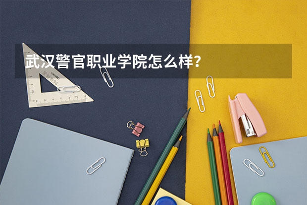武漢警官職業(yè)學(xué)院怎么樣？