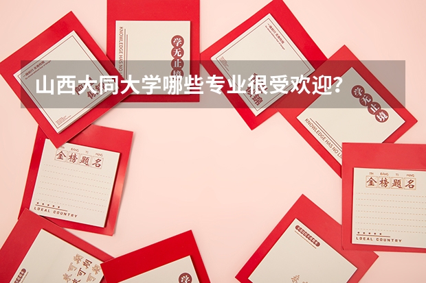 山西大同大學哪些專業(yè)很受歡迎？