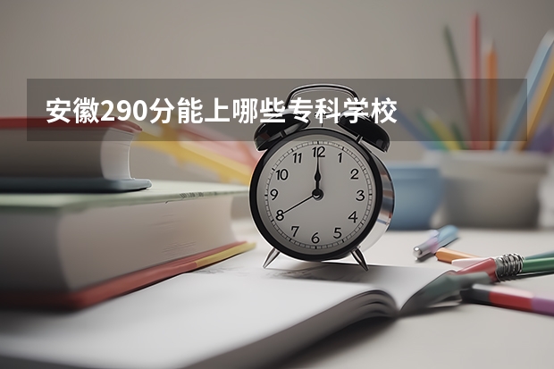 安徽290分能上哪些?？茖W校