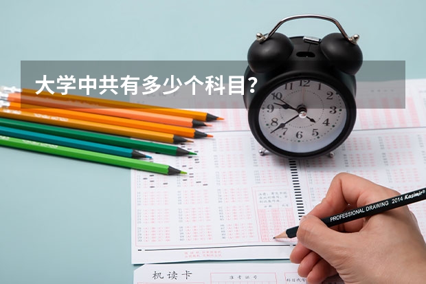 大學(xué)中共有多少個(gè)科目？