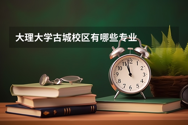 大理大學古城校區(qū)有哪些專業(yè)