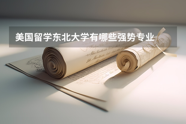 美國留學(xué)東北大學(xué)有哪些強(qiáng)勢專業(yè)