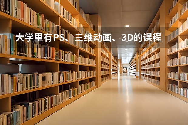 大學(xué)里有PS、三維動(dòng)畫、3D的課程嗎？