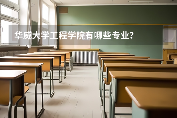 華威大學(xué)工程學(xué)院有哪些專業(yè)？